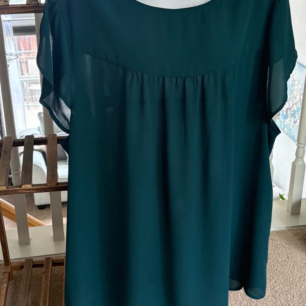 Torrid Teal Blouse
